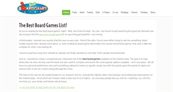 Desktop Screenshot of bestboardgameslist.com