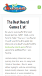 Mobile Screenshot of bestboardgameslist.com