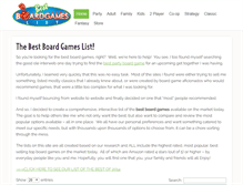 Tablet Screenshot of bestboardgameslist.com